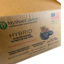 Load image into Gallery viewer, MyShoeCovers Hybrid Black Semi-Disposable Shoe Covers