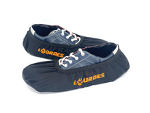 Load image into Gallery viewer, myshoecovers MyShoeCovers® Black Personalized Bowling Shoe Covers 1 Pair with Embroidered Logo
