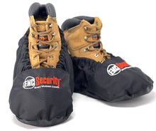 Load image into Gallery viewer, myshoecovers MyShoeCovers® Black Personalized Reusable Washable Shoe and Boot Covers 1 Pair with Embroidered Logo