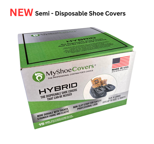 Hybrid Semi - Disposable Shoe Covers